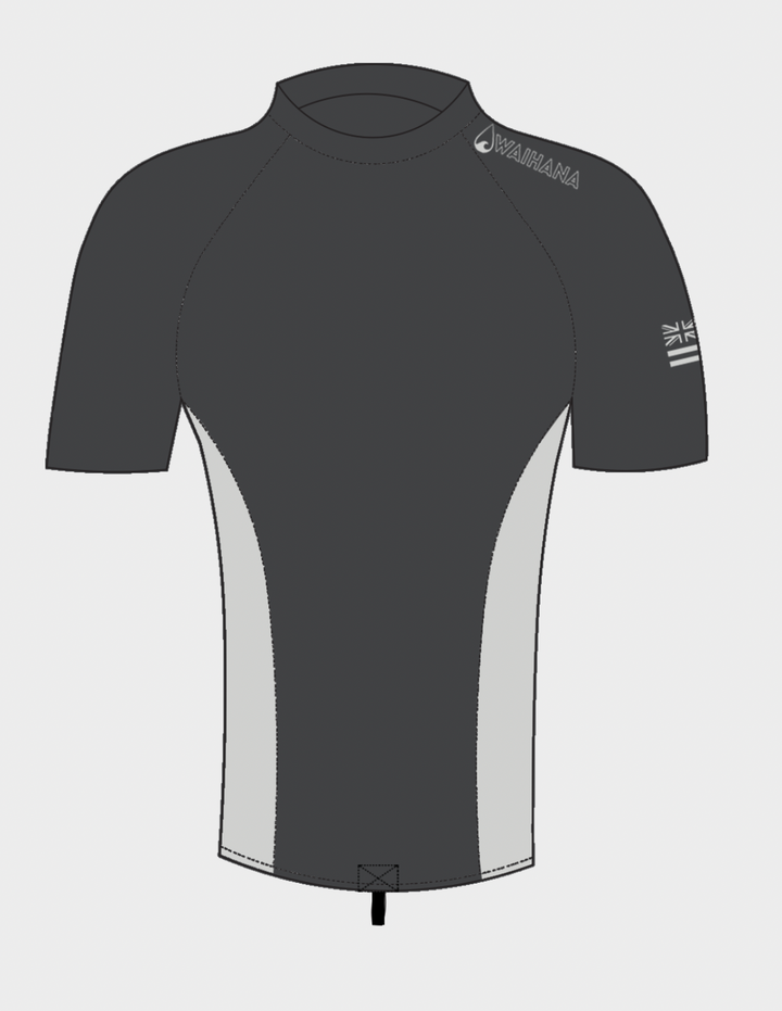 Rashguard à manches courtes anthracite