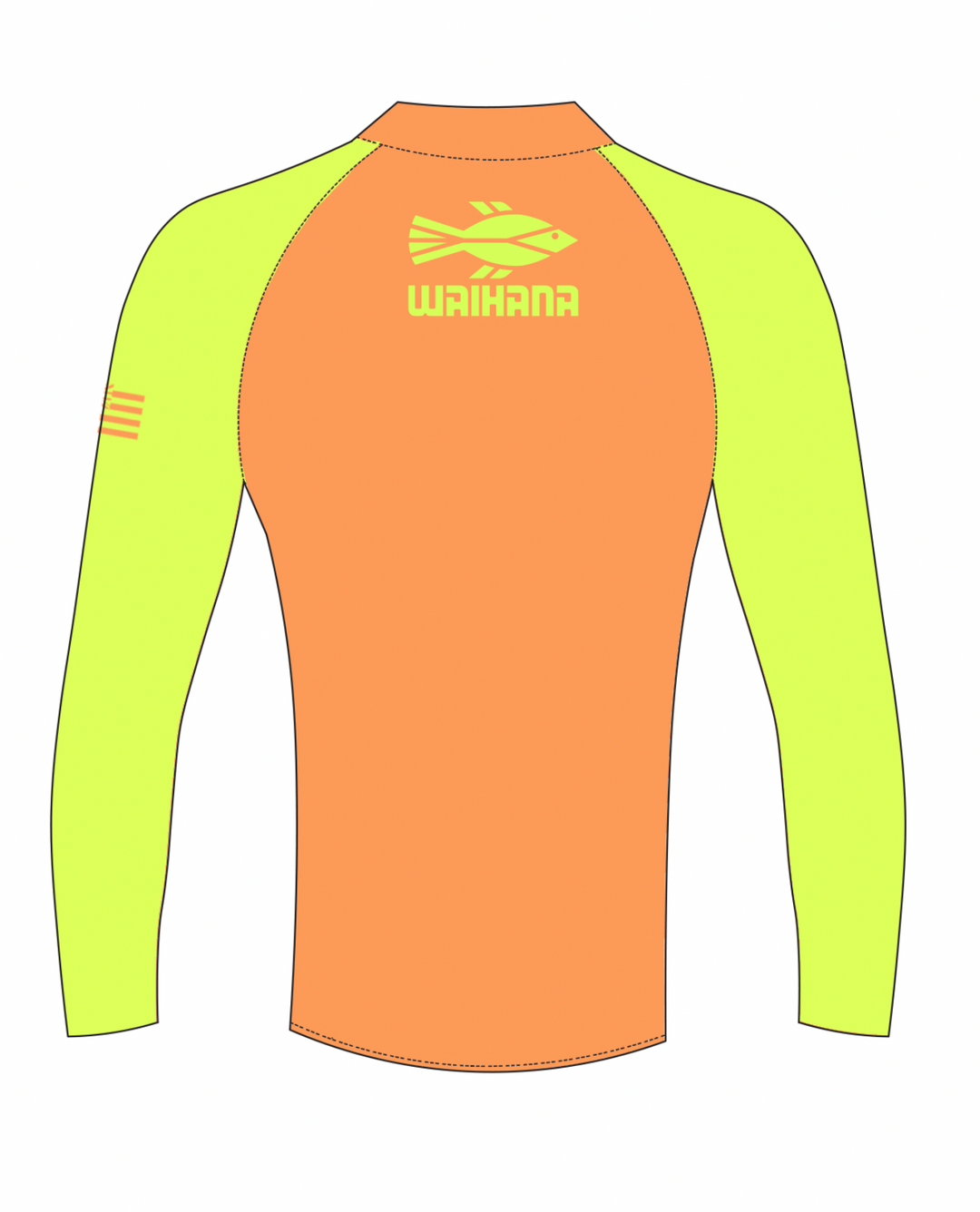 Children's Orange Long Sleeve Rashguard