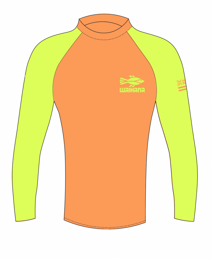 Children's Orange Long Sleeve Rashguard