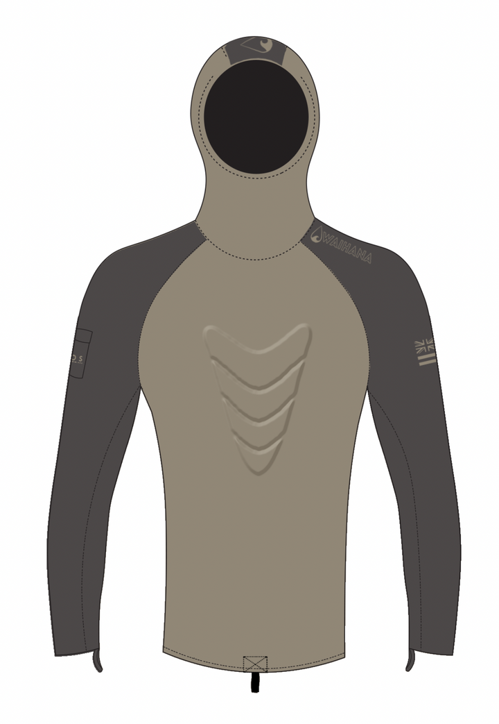 Rashguard de chasse sous-marine à capuche Mana