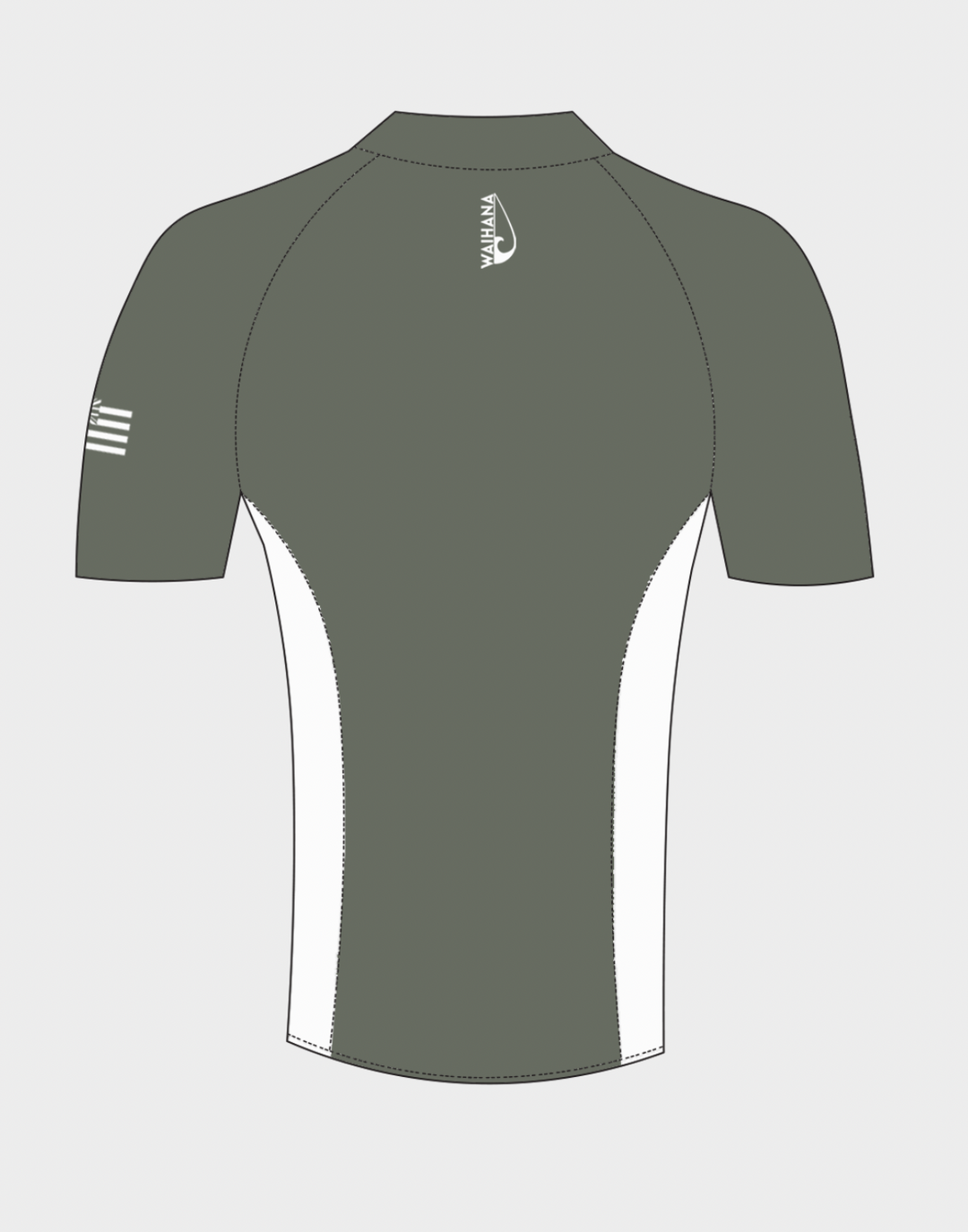 Rashguard à manches courtes olive