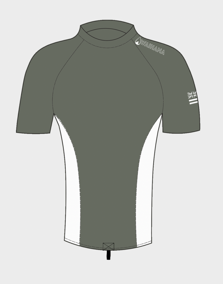 Rashguard à manches courtes olive