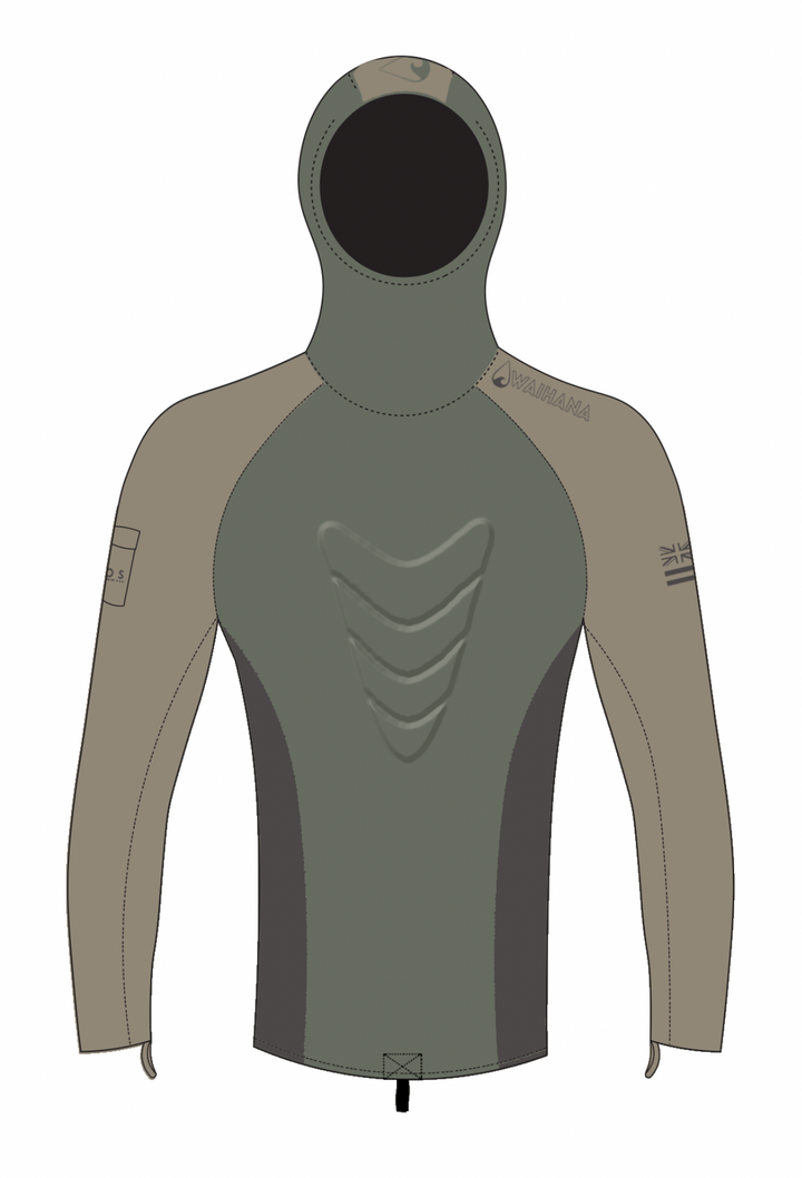 Rashguard de chasse sous-marine à capuche Terra