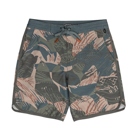 Pantalones cortos hawaianos estilo crucero con pinceladas