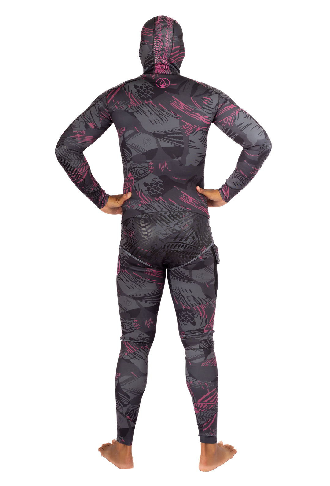 Traje de neopreno rosa para pesca submarina Fishbone de 1,5 mm para hombre