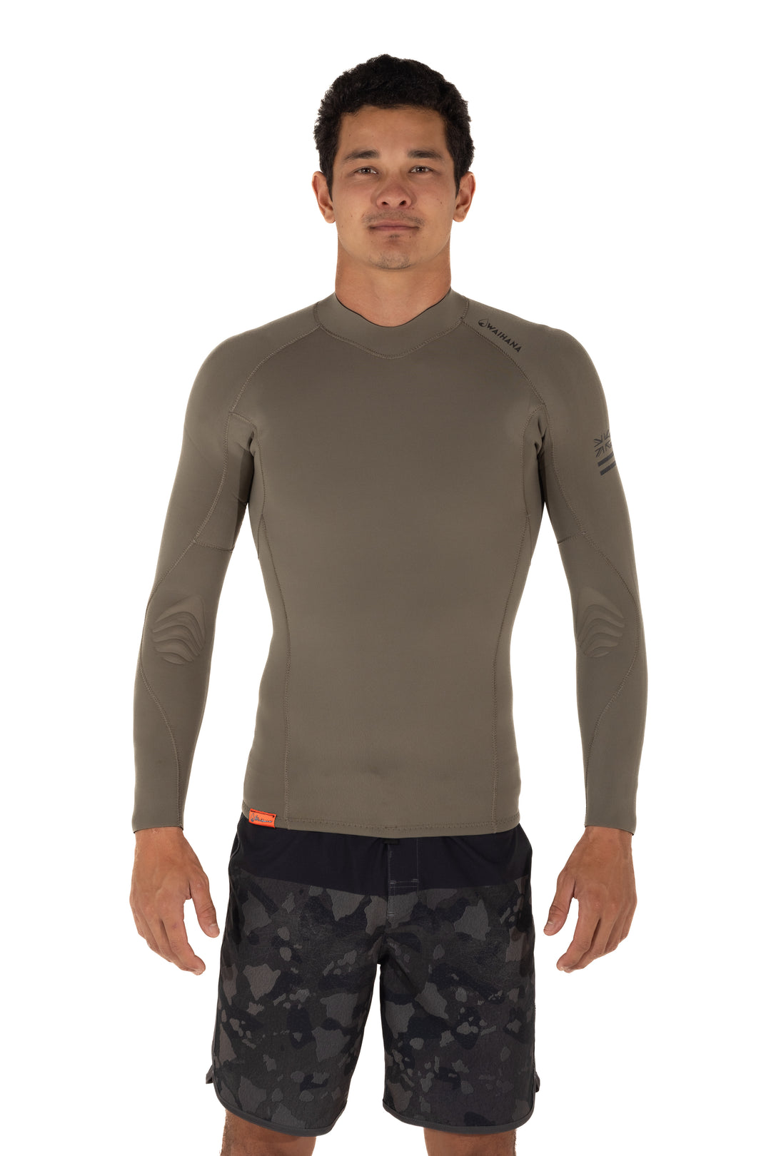 Camiseta de surf con cremallera trasera para hombre - Verde Ranger