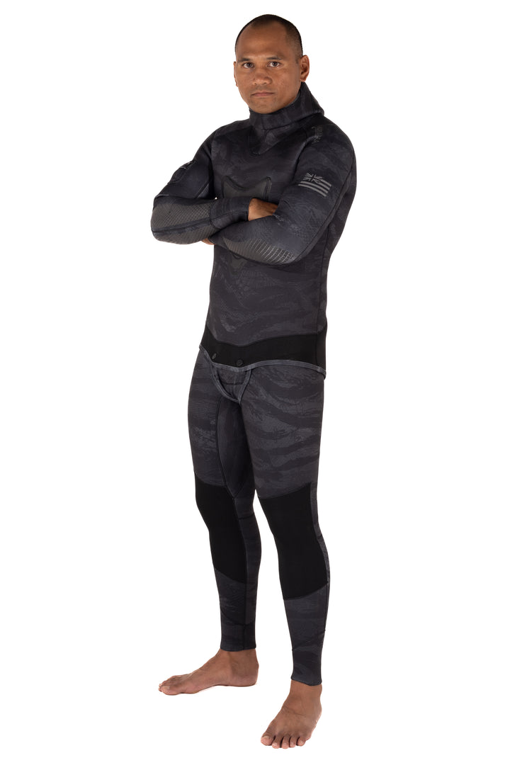 Traje de neopreno Tropicam negro de 7,5 mm para hombre