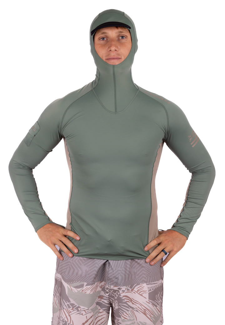 Olive Hooded Voyager Rashguard
