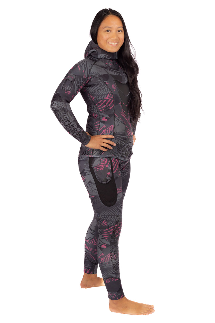 Women’s Pink Fishbone Spearfishing 3.5mm Wetsuit