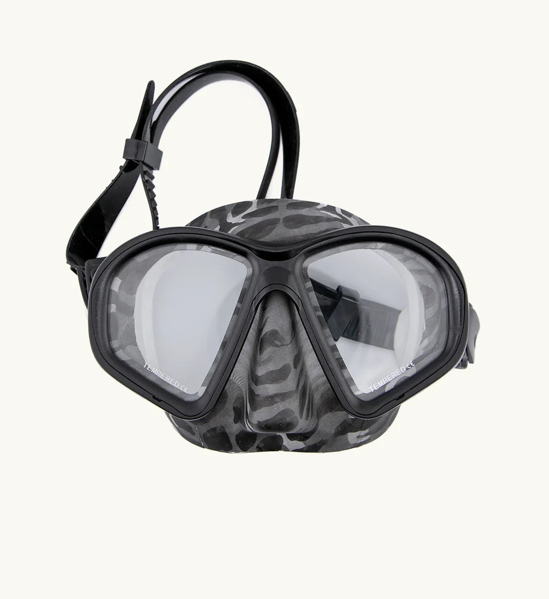 Máscara de silicona estampada de bajo volumen Tiger Shark
