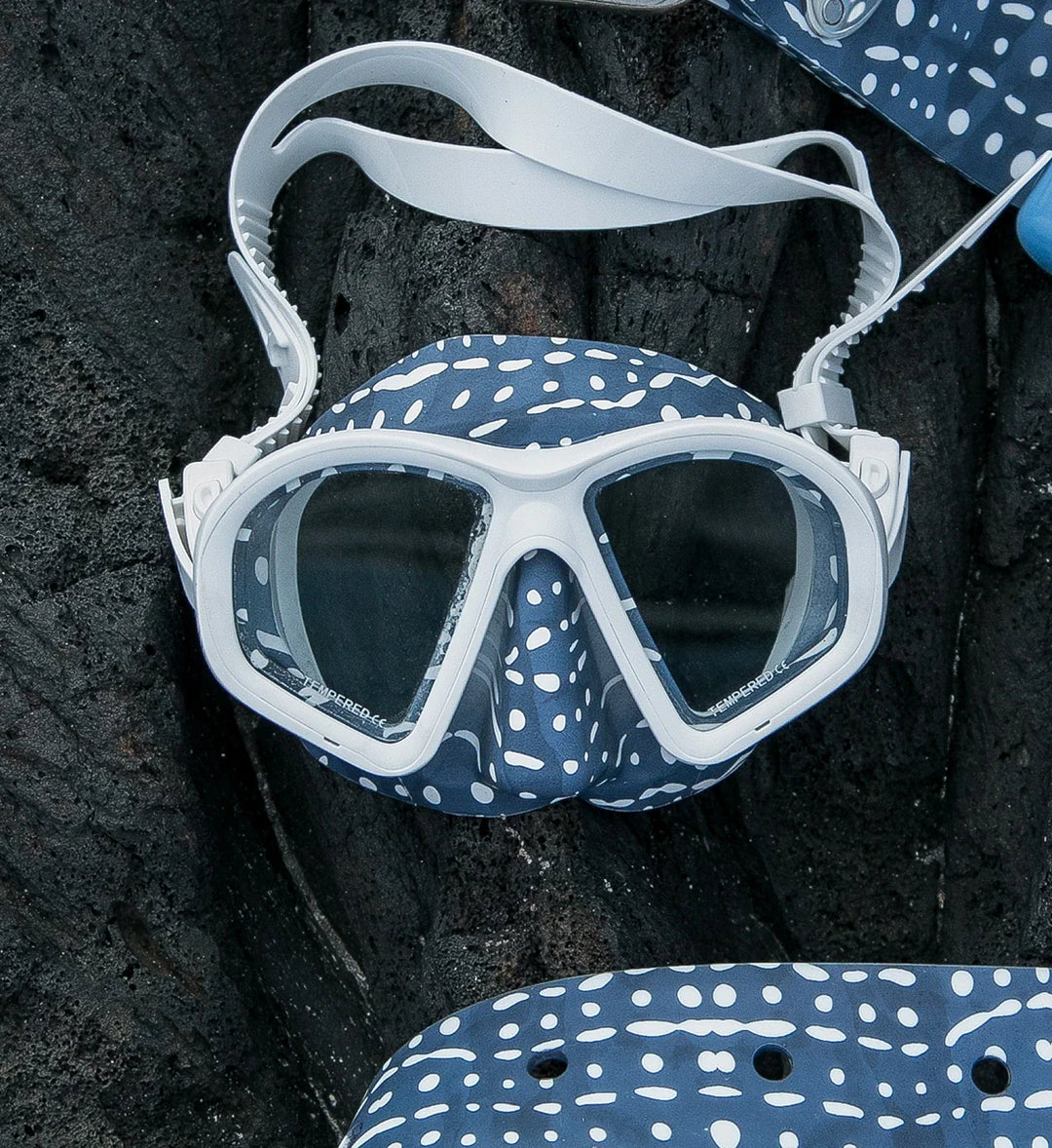 Masque en silicone imprimé à faible volume Requin-baleine