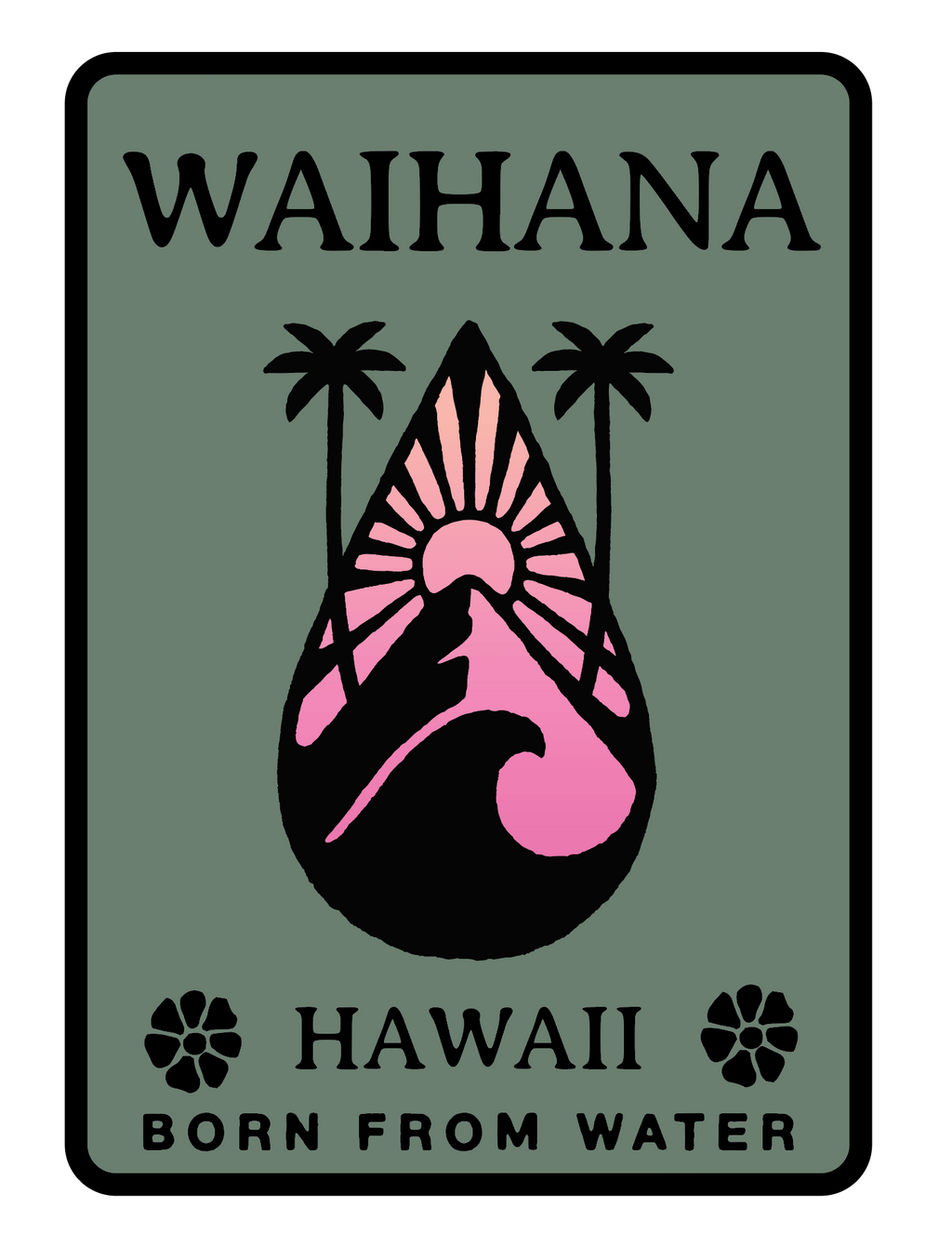 Logotipo de las islas Pegatina