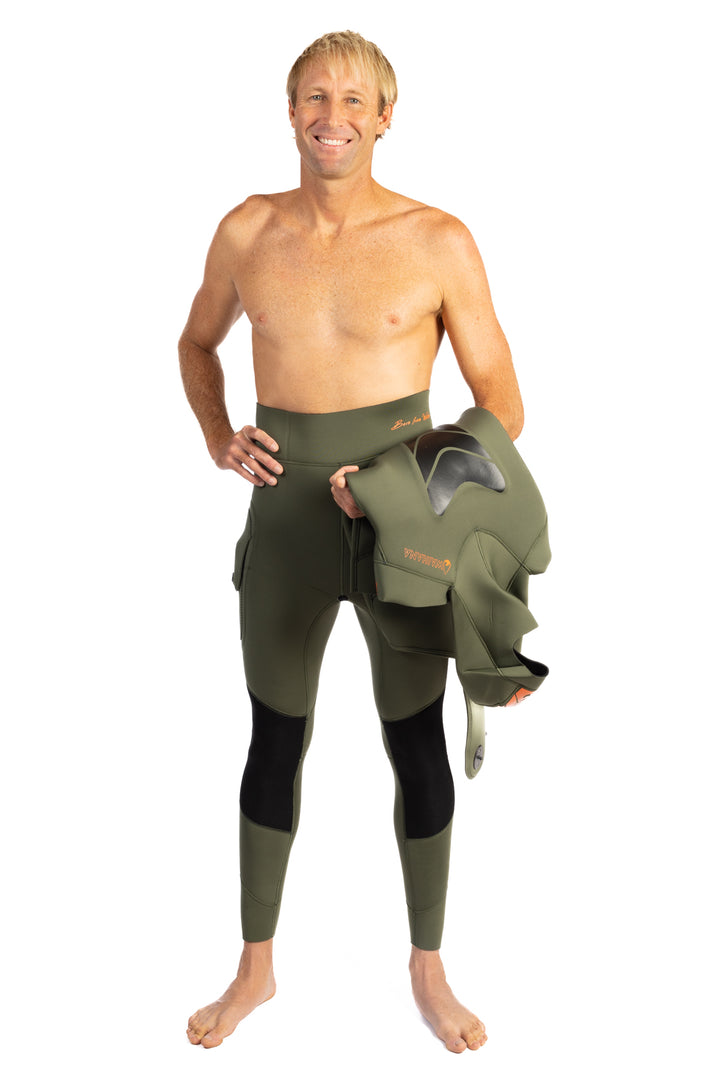 ชุดเวทสูทผู้ชาย Ranger Green Essentials Pro